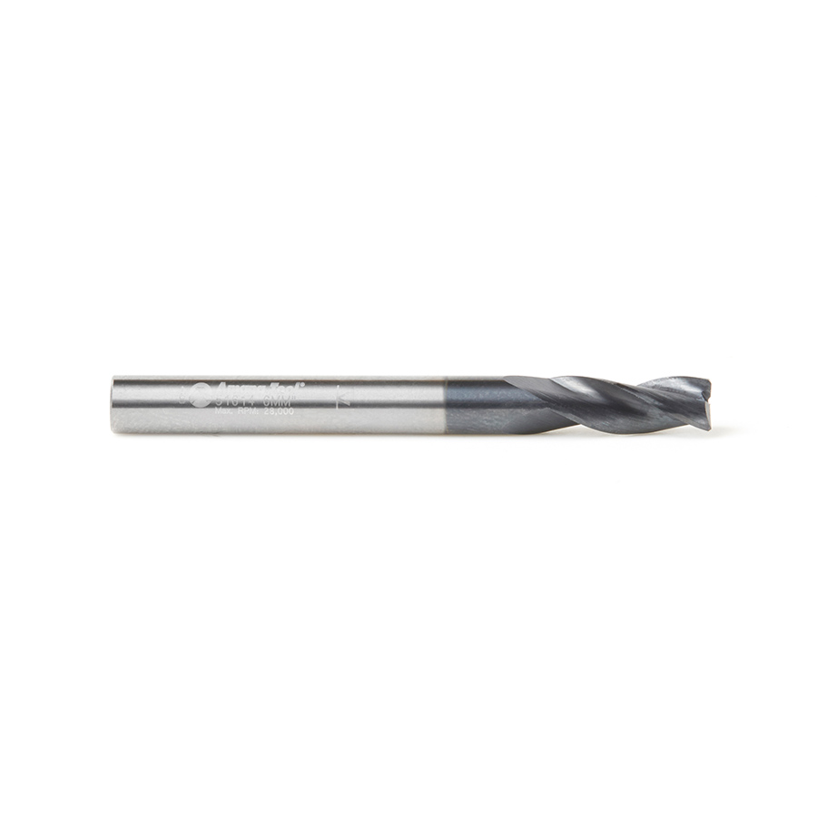 Amana Tool 51612 CNC Metric Solid Carbide Spiral For Steel & Stainless Steel with AlTiN
