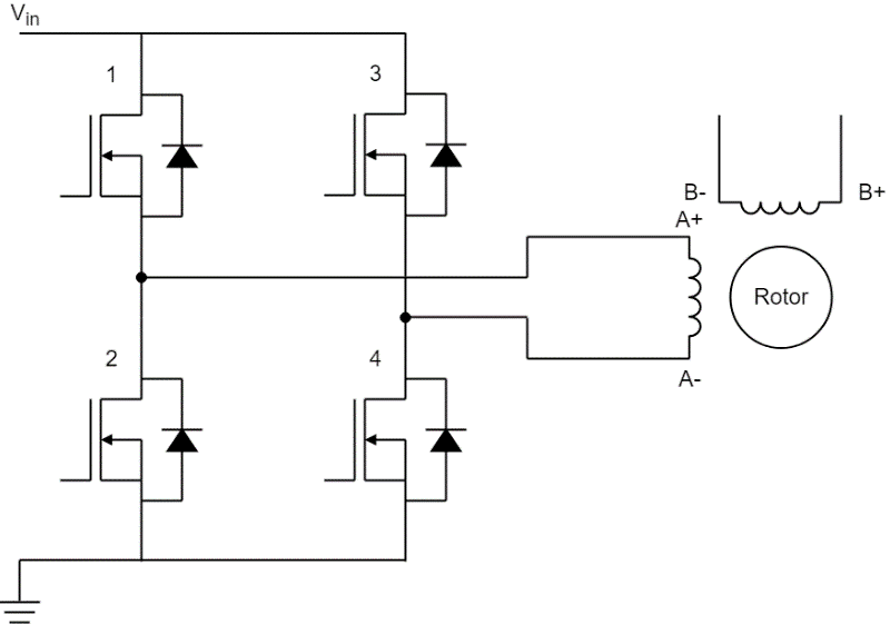 Bipolar Stepper Motor Circuit Diagram