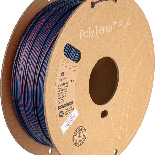 Polymaker PolyTerra PLA Mixed Berries (Red-Dark Blue) 1KG