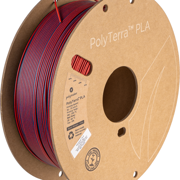 Polymaker PolyTerra PLA Shadow Black (White-Black) 1KG