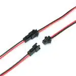 SM2.54 Connector Plug Cable Male+Female Wire 2 PIN 22AWG