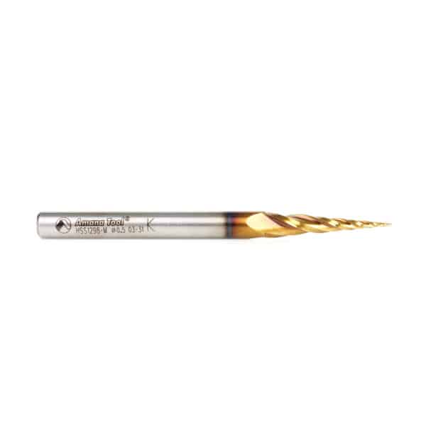 Amana Tool HSS1298-M 5.8° Angle Ball Nose 0.5mm x 26mm x 6mm